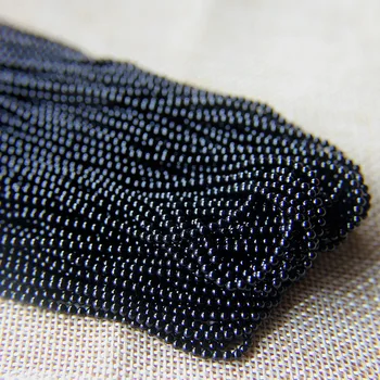 1 Oblasť 2 mm Okrúhle Čierne Hladké Agates Guľôčky z Prírodného Kameňa Onyx Carnelian Dištančné Korálky pre Ženy DIY Náhrdelník Šperky Zistenia