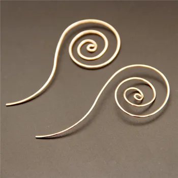 1 Pár Pinksee Veľké Špirála Vírivá Hoop Náušnice Pre Ženy Jednoduchom Štýle Boho Etnických Ear Piercing Šperkov