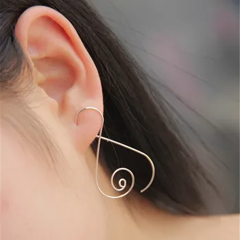 1 Pár Pinksee Špirála Vírivá Nekonečné Hoop Náušnice Pre Ženy Módne Trendy Boho Etnických Ear Piercing Šperkov, Veľkoobchod