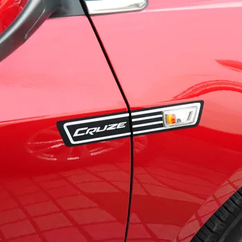 1 pár Prispôsobenie 3D Carbon Fiber Zase Signálu, Auto Nálepky, Obtisky auto-styling Pre Chevrolet CRUZE auto príslušenstvo