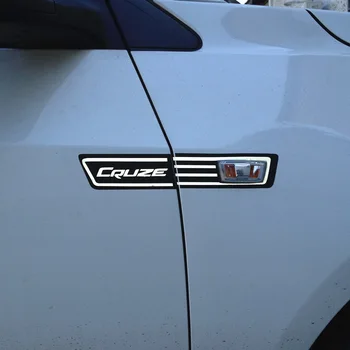 1 pár Prispôsobenie 3D Carbon Fiber Zase Signálu, Auto Nálepky, Obtisky auto-styling Pre Chevrolet CRUZE auto príslušenstvo