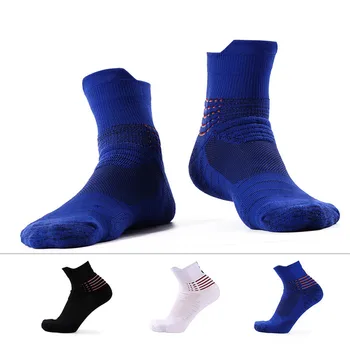 1 Pár/Veľa Mužov Profesionálne Športové Ponožky Basketbal, Beh Priedušná Dezodorant Bavlnené Ponožky pre Zimné Outdoorové Cvičenia