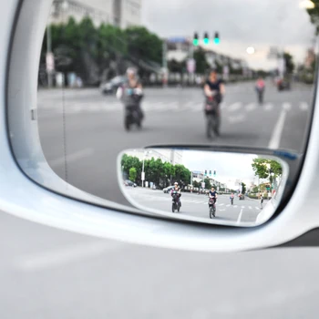 1 Pár Štvorcových Blind Spot Zrkadlo 360 Stupeň ABS Sklo Univerzálny pre Vozidlá Auto