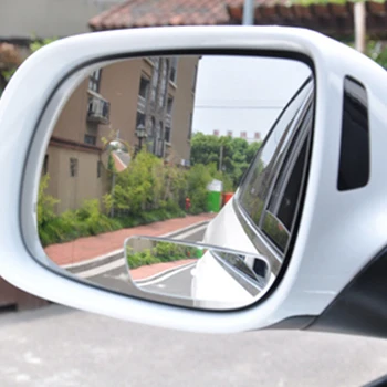 1 Pár Štvorcových Blind Spot Zrkadlo 360 Stupeň ABS Sklo Univerzálny pre Vozidlá Auto