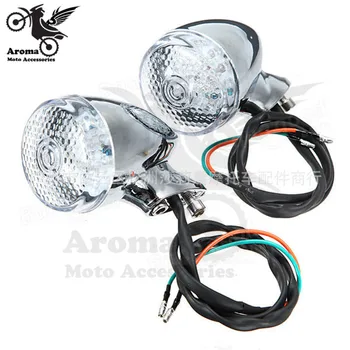 1 sada 4 KS 3 farby Plastové motorke flashers pre harley moto indikátor predné zadné blinker motocykel zase signálneho svetla časti