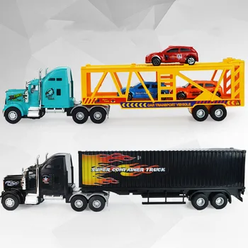 1 sada hračka Auto Inžinierstva vozidlo, vozík kontajner truck model auta, hračky, plastové Diecast Kovové Modle Darček Pre chlapcov Deti deti