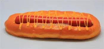 1 x Hot Realisticky Falošné Dlho Chlieb, Obloha Umelé Ovocie Faux Hotdog Potravín Dekor Kuchyňa doprava zadarmo