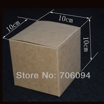 10*10*10 CM,50pcs/veľa,Kozmetické/Jewerly kraft papier box kraft Hnedý ručné darčekové krabice,Esenciálny olej box,vlastné logo, krabica