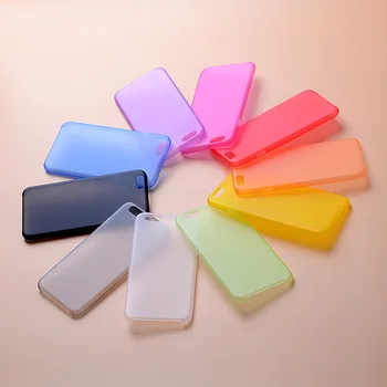 10 farieb 0,3 mm Slim Matný PP Ultra-Tenké Späť Koži Kryt puzdro Pre iPhone 7 7Plus