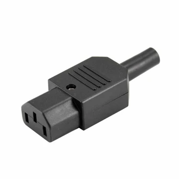 10 ks 2017New Veľkoobchodná Cena Black IEC 320 C13 Žena Plug Rewirable 3pin Konektor Napájania Zásuvka 10A /250V