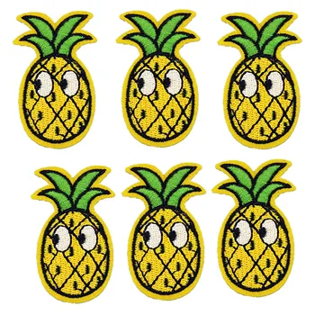 10 ks, banány, Ananás, Ovocné Škvrny DIY Odznak pre Oblečenie, Železa, Vyšívané Nášivka Žehlička na Patch Šitie Príslušenstvo pre Oblečenie