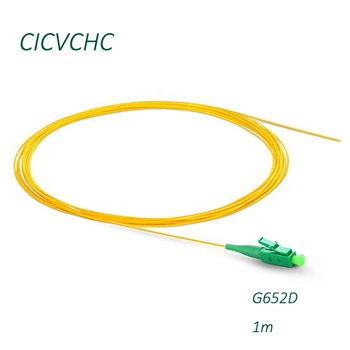 10 ks LC/APC-G652D-0.9 mm-PVC-Yellow-1 m / Optického Vlákna Pigtail
