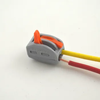 (10 ks/lot) Konektor WAGO,222-412(PCT212) Univerzálny Kompaktný Wire Zapojenie Konektora,2 pin Vodič Svorkovnica plug pcb