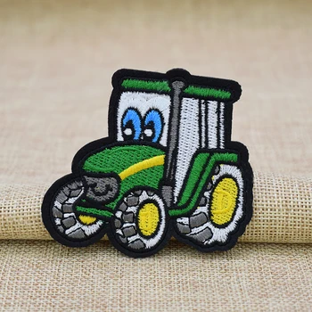 10 ks Traktor škvrny odznak pre oblečenie, železa, vyšívané patch nášivka železa šiť na škvrny šitie príslušenstvo pre DIY oblečenie