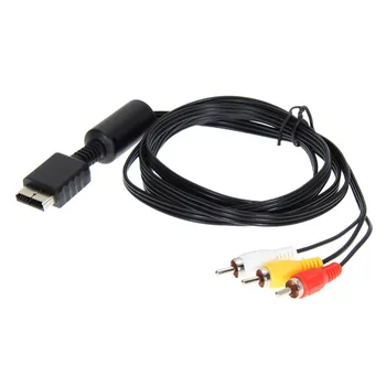 10 ks Vysoko kvalitný kábel na ps2 AV Kábel RCA Video Kábel pre Sony Play Station 1 2 3 na PSX /PS1 /PS2 /PS3