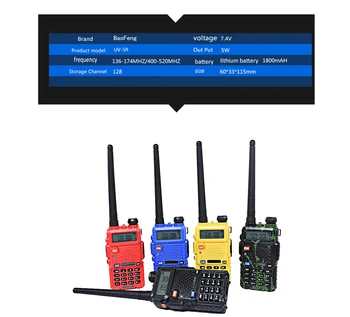 10 pz Baofeng uv-5r walkie talkie VHF UHF DUAL BAND HAM Rádio professional cb rádio baofeng uv5r prenosné rádio pre lov