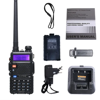 10 pz Baofeng uv-5r walkie talkie VHF UHF DUAL BAND HAM Rádio professional cb rádio baofeng uv5r prenosné rádio pre lov