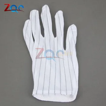 10 párov antistatické rukavice naštvaná Niektoré plastové polyester antistatické rukavice non-slip nosenie-odolávanie Veľké metrov anti-statické rukavice