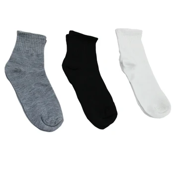 10 Párov/ Veľa Hot Predaj Módnych Nové pánske Ponožky Classic Čierna Biela Šedá 3 Farby Kvalitné Bežné Ponožky Pre Mužov Doprava Zadarmo