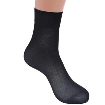 10 Párov/veľa Mužov Bambusové Vlákno Tenké Ponožky pre Mužov Elite Bežné Obchodné Hodváb Ponožky Deodorization Prírodné Antibiotikum