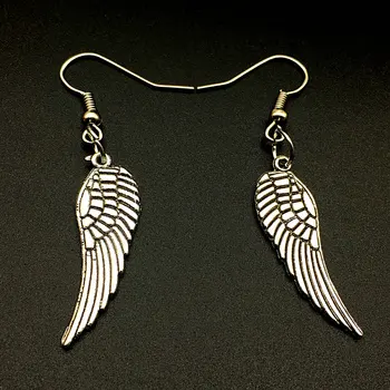 10 párov/ Veľa postriebrený Anjel Krídla Náušnice Pre Ženy Strany Dovolenku Dary Malé Šperky Veľkoobchod E-072