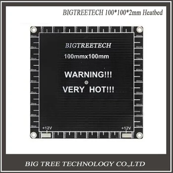 100*100*2 mm Mini Hliník Heatbed Tepla Doska pre OpenBuilds 3D0353