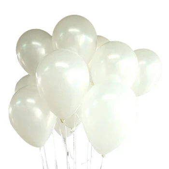 100 Balóny Narodeniny, Svadobné Party Dekorácie Klub Balóny 25 cm Farba: biela