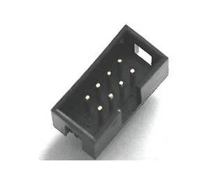 100 Ks Zahalený Poľa hlavičky IDC Zásuvky 2.54 mm 2x4 Pin 8 P rovno Muž námestie pin 0.64 mm 2 riadky 2.54 Cez otvor DIP