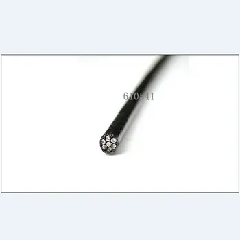 100 M/Roll 3.0 MM Dia (2.0 MM Drôt, Lano A 0,5 MM Hrubý Povlak) Čiernej Farby PVC Plastový Povlak SS304 7X7 Drôtených Lán a Káblov