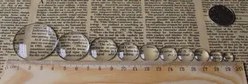 100 Transparentné Kolo Flatback Sklo Cabochon Dome 6mm