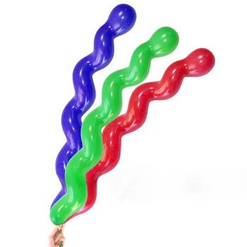 100/veľa Hot predaj Multicolor Twist Špirála Latexové Balóny Svadobné Deti Narodeninovej Party Dekor Hračka Dĺžka po inflácie 130 cm