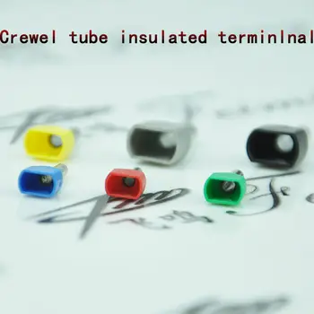 1000 KS TE1512 Crewel tube pre-izolačné svorkovnice twin pin dvojité pin drôt izolovaný krimpovacie terminálu