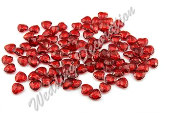 1000pcs/veľa 12mm Akryl Tmavo Červené Srdce Tvar Stola Scatter Heart Konfety S Tip Späť Na Svadobné Dekorácie Valentine