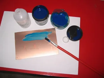 100g Svetlostálych Anti-lept citliví na svetlo Modrej Farby Farby pre DIY PCB Nahradenie Suchý Film PCB UV Atramenty Fotosenzitívne