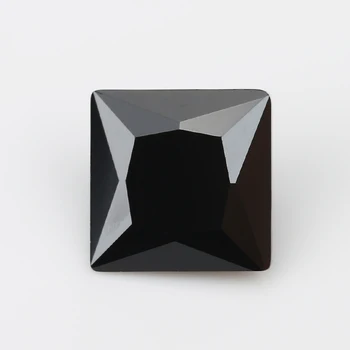 100ks 3*3-10*10 mm Farba Čierna Princezná Tvar Voľné Sklo, kameň Korálky Syntetické Drahokamy