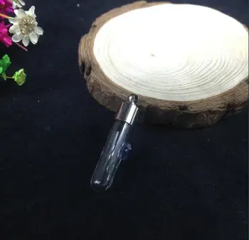 100ks 37*10*6mm POSÁDKY SPP zmiešané kvet sklenenej fľaštičke prívesok, ktorí chcú Parfum fľašu oleja kúzlo meno na ryžu umenie diy šperkov náhrdelník