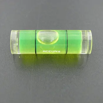 100ks 9.5*31mm vodováhy Bublina Plastové Mini Hladina meracieho prístroja Kolo úrovni bublina