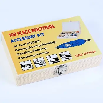 100ks DIY Elektrický Mlyn Príslušenstvo Drevený Box Set Rezbárstvo Leštené Leštenie, Strihanie na Elektrický Mlyn Príslušenstvo Ručné Nástroje