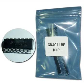 (100ks/lot) CD4011 4011 QUAD 2-VSTUP NAND BRÁNY IC CD4011BE DIP elektronickými obvodmi zosilňovač