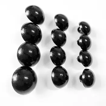 100ks Malé Tlačidlá Čierneho Plastu Pre Detské Oblečenie Sveter Príslušenstvo na Šitie, 9 mm 11 mm 13mm 15 mm Pearl Scrapbooking Dekorácie