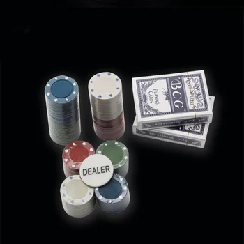 100KS Poker Chip Set Circuito Integrado Pokerové Žetóny 14g Casino Poker Čipy Karty Pre Zábavu S Box