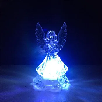 100ks Romantický LED Farebné Meniace Svetlá Transparentná Anjel Nočné Svetlo Lampy Deti Narodeninám Party Dekorácie ZA5285
