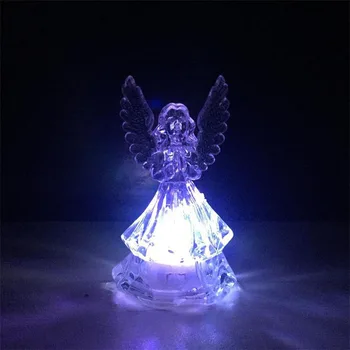 100ks Romantický LED Farebné Meniace Svetlá Transparentná Anjel Nočné Svetlo Lampy Deti Narodeninám Party Dekorácie ZA5285