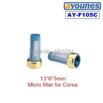 100ks/set-TOP zdroj Paliva Injektor filter kôš Micro filter pre bosch injectror (13*6*3 mm,AY-F105C)
