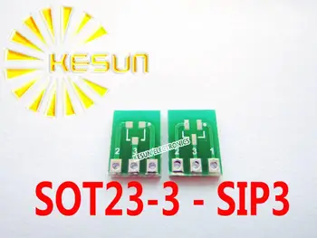 100KS SOT23 SOT23-3 zase SIP3 DIP 0.95 MM Ihrisku Zener Dióda MOS Tranzistor IC adaptér Zásuvky / Adaptér doska plošného spoja