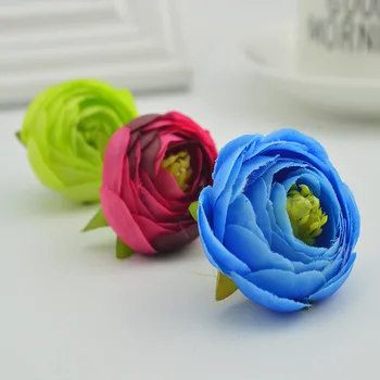 100ks umelých plastických ruže, kvety lacné svadobné doplnky odbavenie vázy pre zariadené, pri svadobné diy veniec hodváb malé čajové bud