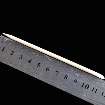 100ks/veľa 11.4 cm Dreva Nail Art Stick Drevené Palice Kutikulu, Tlačné Odstraňovač Pedikúra Manikúra Nástroj