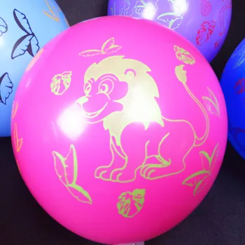 100ks/veľa 12inch Latexové Balóny Vytlačené Cartoon Zvierat Balón Narodeniny, Party Dekorácie Balóny Dodávky Nafukovacie Vzduchu Loptu