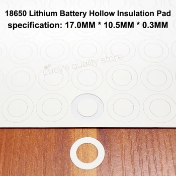 100ks/veľa 18650 lítiová batéria anóda duté ploché izolácia tesnenie meson 18650 duté jačmeňa v papierovej izolácii pad
