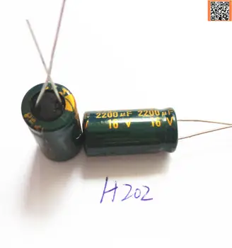 100ks/veľa H202 2200uf16V Low ESR/Impedancia vysoká frekvencia hliníkové elektrolytický kondenzátor veľkosť 10*20 16V 2200uf